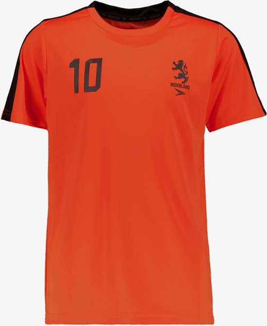 Dutchy Dry kinder voetbal T-shirt oranje - Maat 134/140
