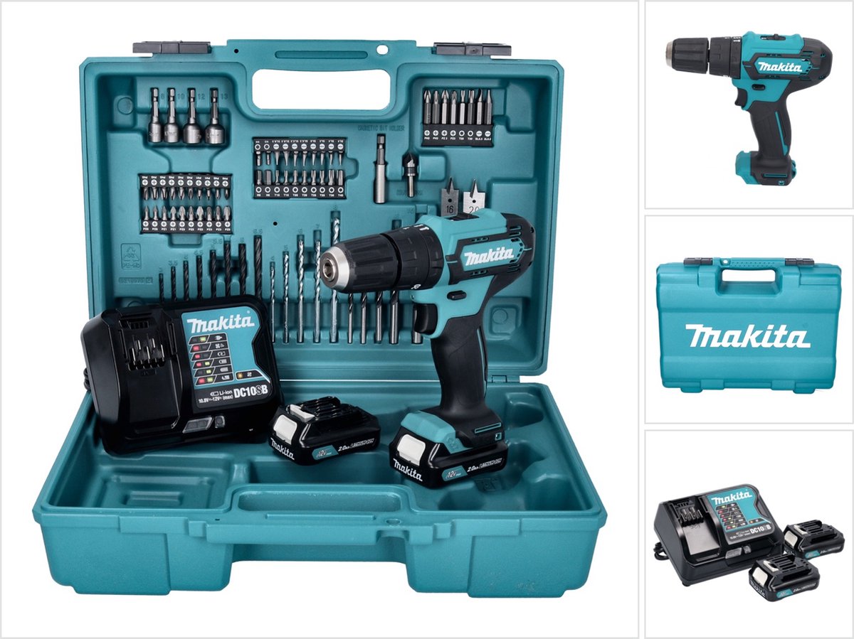 Makita HP333 12V: compacte klop- en schroefboormachine