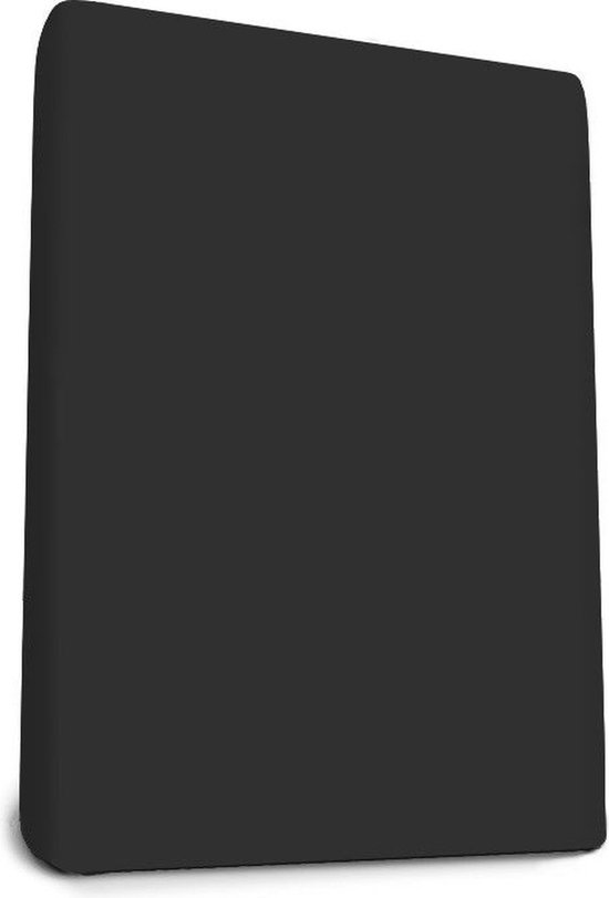 Adore Hoeslaken Splittopper Jersey Zwart 160 x 210 cm