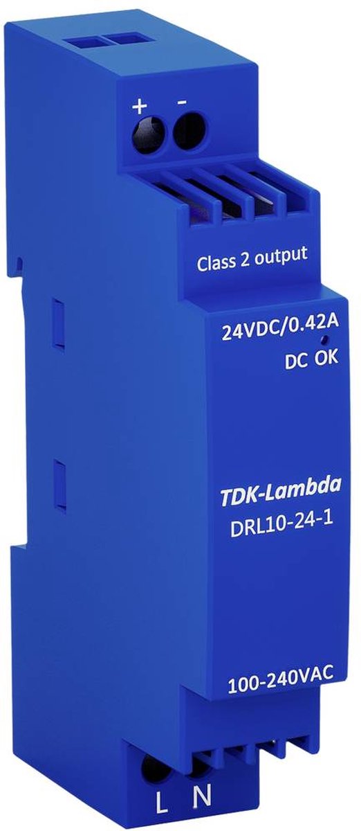 TDK-Lambda DRL10-24-1 DIN-rail netvoeding 24 V 0.42 A 10 W Inhoud: 1 stuk(s)