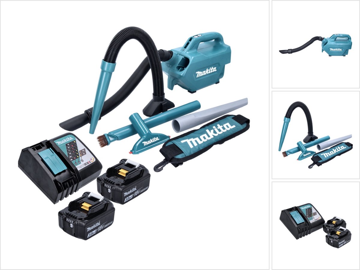 Makita DCL 184 RF Snoerloze Stofzuiger met 2 Accu's 3,0 Ah - Product - €255,59