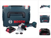 Bosch GWS 18V-10 Professionele accu haakse slijper 18 V 125 mm borstelloos + 1x ProCORE accu 4.0 Ah + L-Boxx - zonder lader