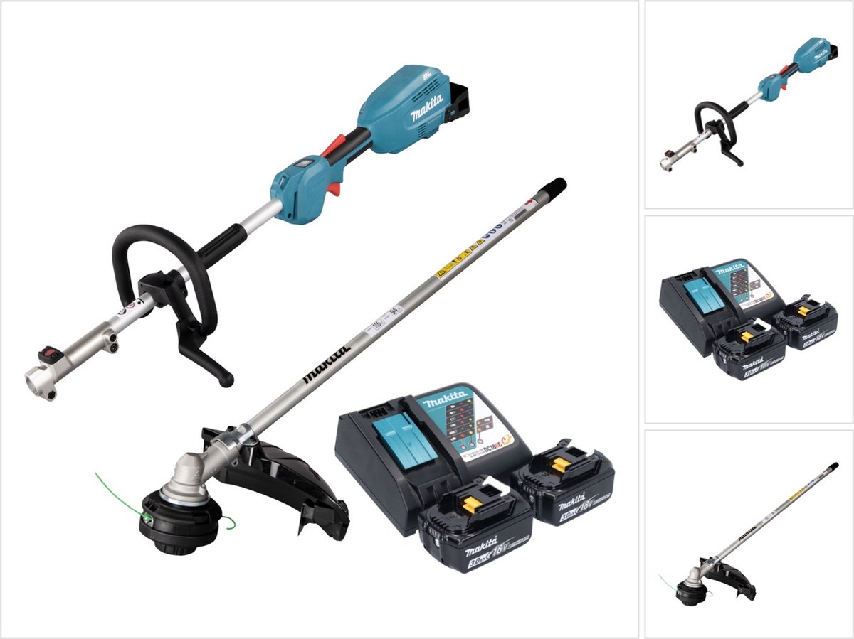 Makita DUX 18 RF2X1 accu multifunctionele aandrijving 18 V borstelloos + 2x accu 3,0 Ah + oplader