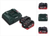 Metabo basisset 2x LiHD accupack 18 V 5,5 Ah Li-Ion accu CAS systeem ( 685122380 ) + ASC 145 lader AIR COOLED