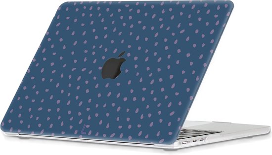 Lunso - MacBook Air 13 pouces M2 (2022) - pochette de protection - Purple Pips