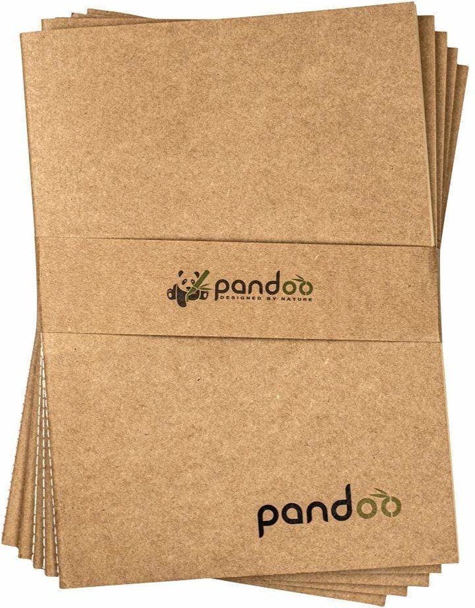 Pandoo Bamboe Notitieboek - A5 - Eco-vriendelijk - Natuurlijke kleur - Kantoorbenodigdheden