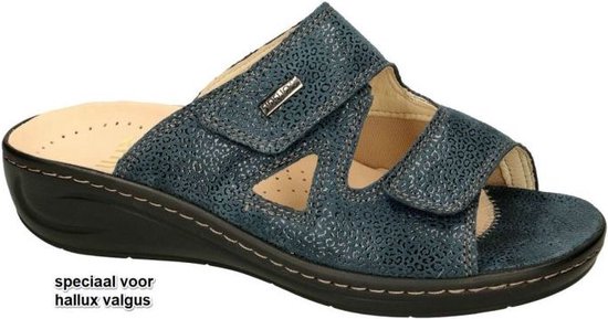 Fidelio Hallux -Dames - blauw donker - slippers & muiltjes - maat 42