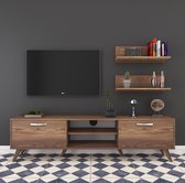 Emob- TV Meubel Wren TV-meubel | 100% Melamine | Notenhout | Breedte - 180cm -