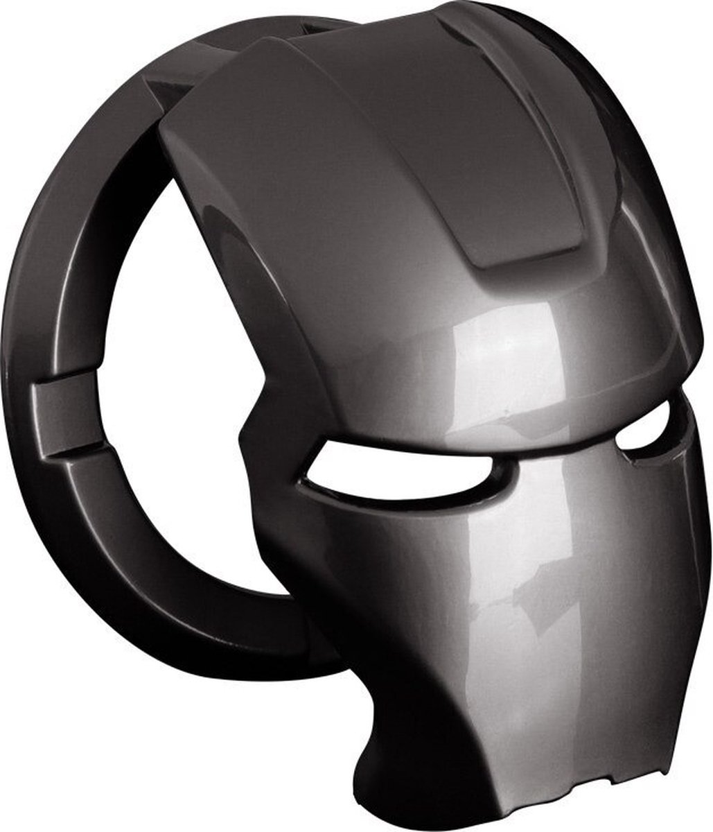 VCTparts Iron Man Drukknop Metaal 3D Sticker Start Stop Engine Knop Cover Ironman - Gun Metal Grey