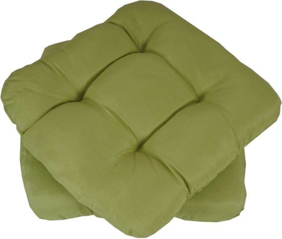 vidaXL Zitkussens 4 pcs Blauw 45 x 45 cm Katoen Stof vidaXL Zitkussens 4 pcs Blauw 45 x 45 cm Katoen Stof