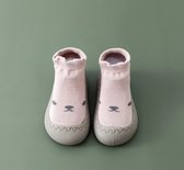 Anti-slip babyschoentjes - Soksloffen - Eerste loopschoentjes van Baby-Slofje - Cutie roze maat 23