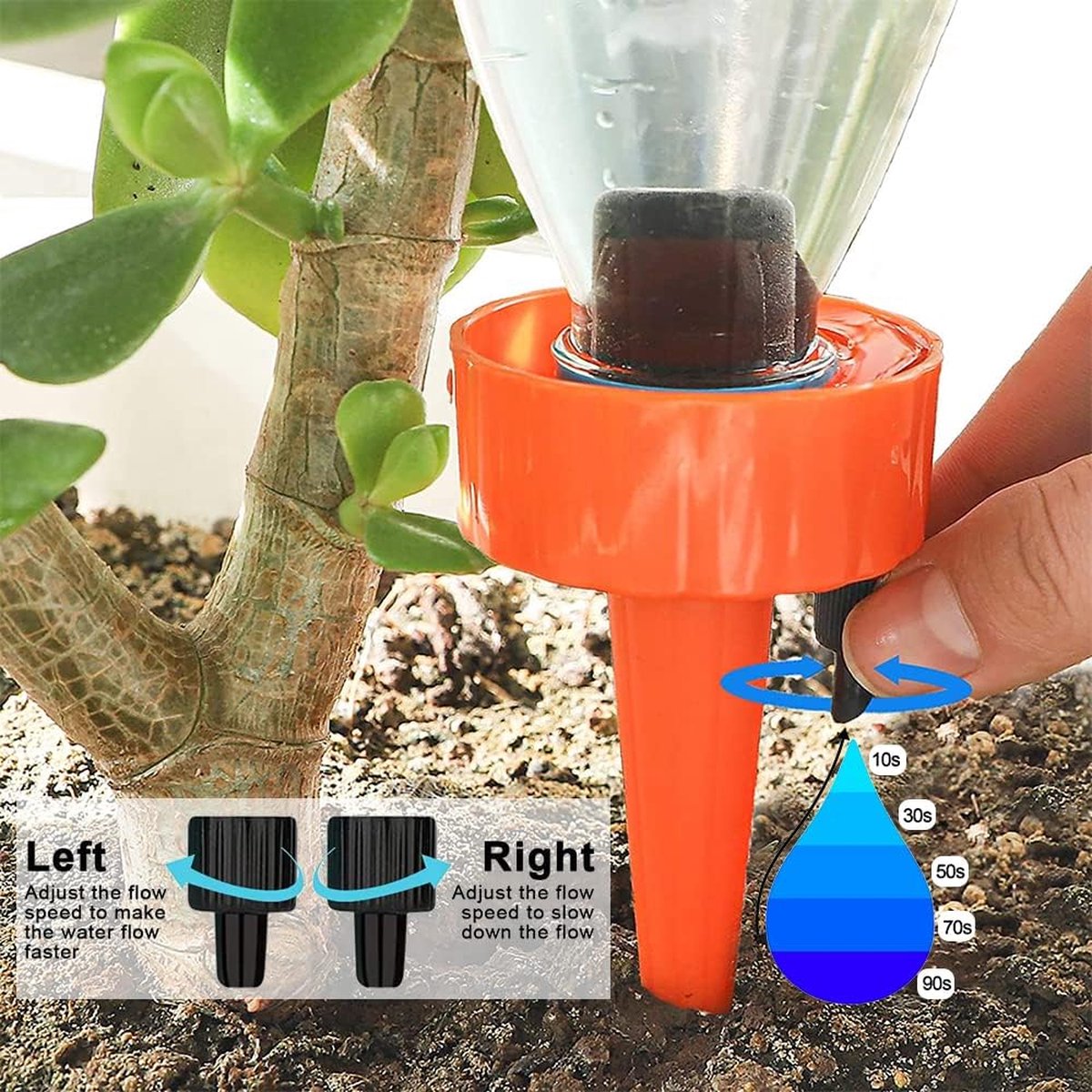 12 Boules D'irrigation Automatique TAFACE - Système Arrosage Autonome Pour Plantes En Pot, 13x5cm
