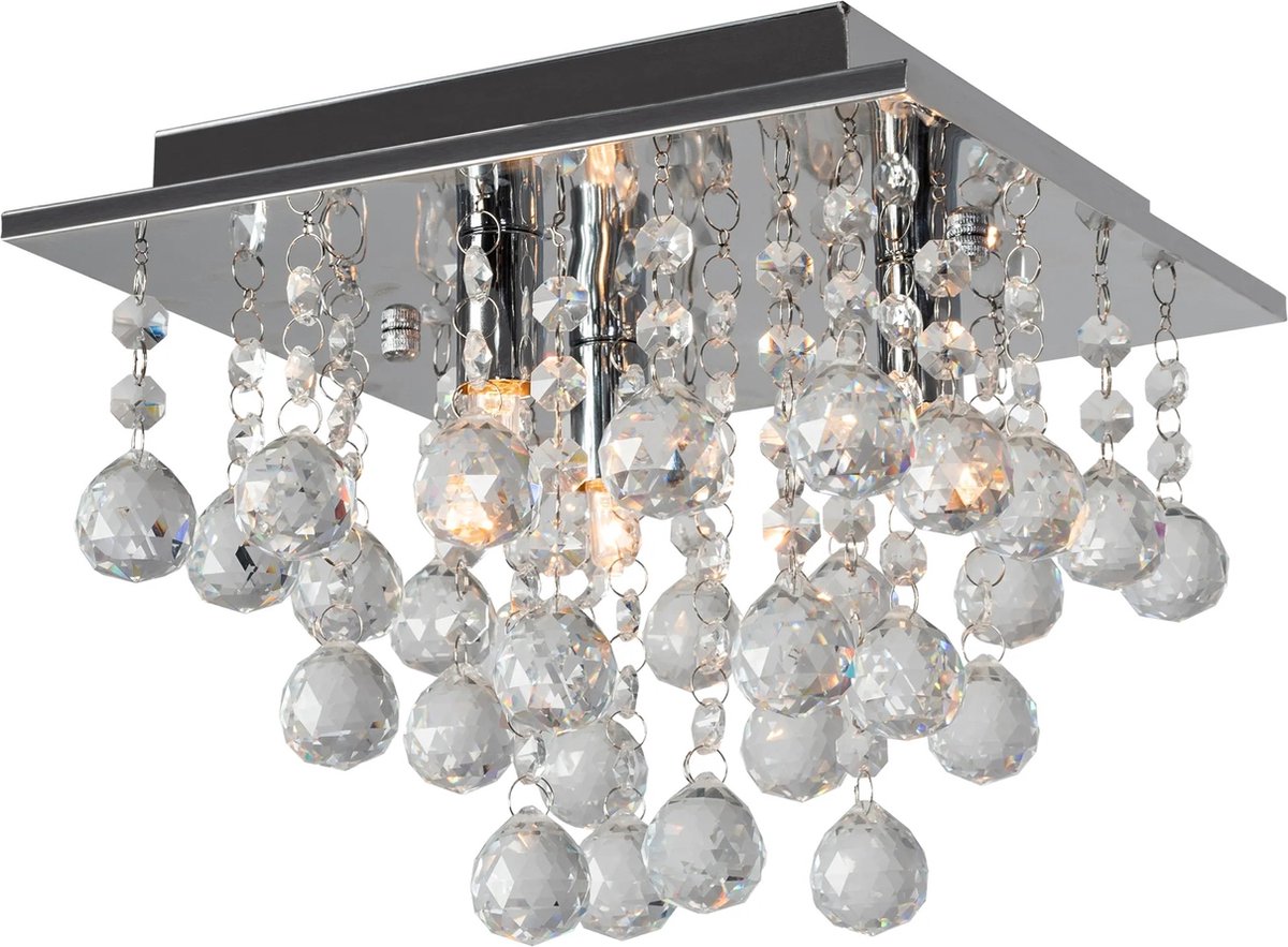 TooLight Kristallen plafonnière - G9 fitting - Ø 25 cm - Elegant design - Verstelbare hoog