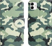 Coverup Book Case - Geschikt voor Samsung Galaxy A05 Hoesje - Camouflage