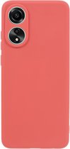 Coverup Colour TPU Back Cover - Geschikt voor OPPO A58 Hoesje - Indian Red