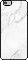 Smartphonica Telefoonhoesje voor iPhone 6/6s met marmer opdruk - TPU backcover case marble design - Wit / Back Cover geschikt voor Apple iPhone 6/6s