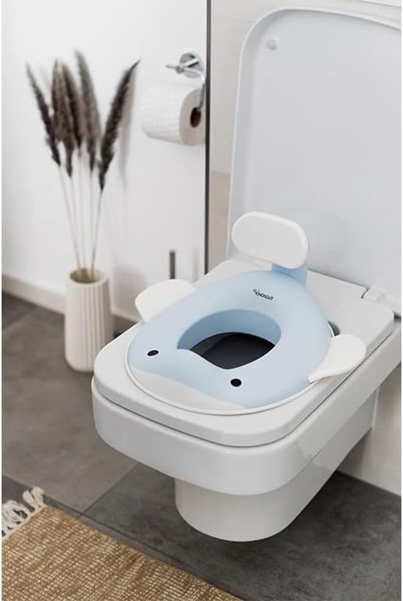 Goedkoopste Kindertoiletbril Walvis voor kinderen, schattig walvisdesign, verkrijgbaar in moderne kleuren, vrij van schadelijke stoffen en kindvriendelijk, lichtblauw