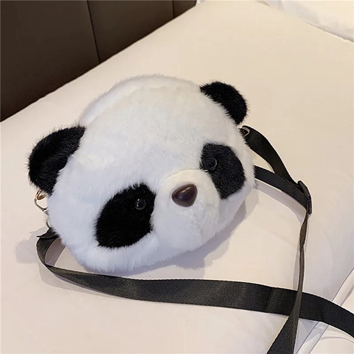 Sanrio Pluche Panda - Winter Warme Pluizige Tas - Mobiele Telefoon Zakje