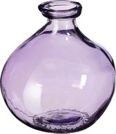 MICA DECORATIONS PINTO FLES RECYCLED GLAS LILA - H18XD16CM