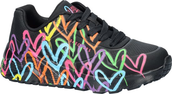 Skechers Baskets 314064L/BKMT UNO Lite Spread The Love Zwart Multi