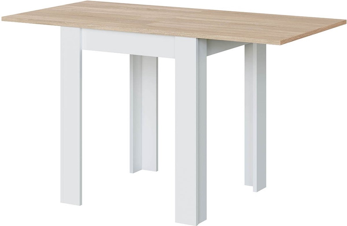 CALICOSY - Uitschuifbare tafel met boekopeningssysteem 67x67x79cm