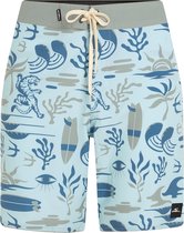 O'Neill Heren Boardshort Lang Swimshort Mysto Scallop 20" Print Blauw - Maat 33