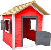 Speelhuis - Rood - Houten Speelhuisje - Speelhuisje voor de buiten / binnen - FSC hout - Duurzaam