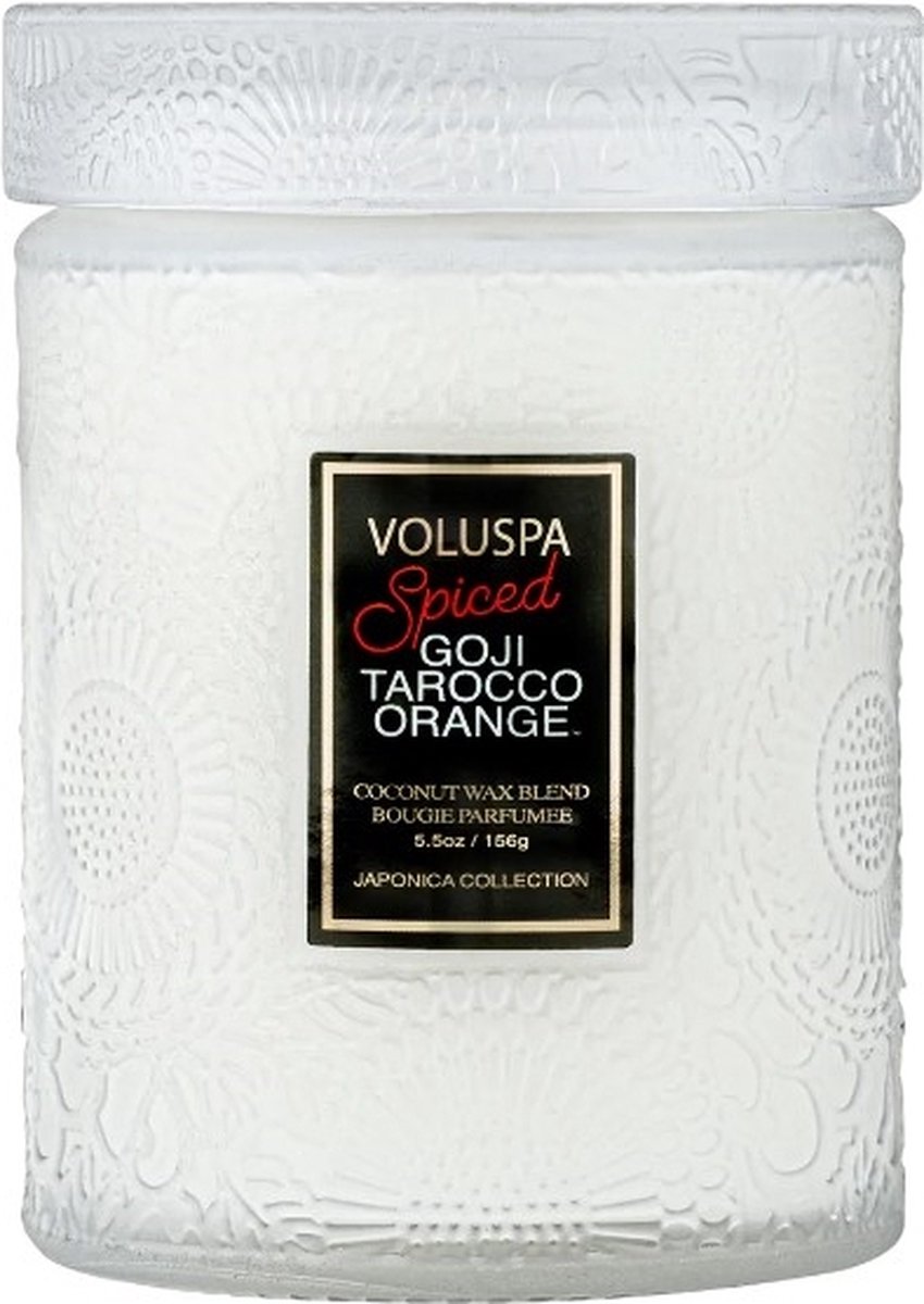 Voluspa Japonica Holiday Geurkaars Japonica Spiced Goji Tarocco Orange Small Jar Candle 156gr Multi