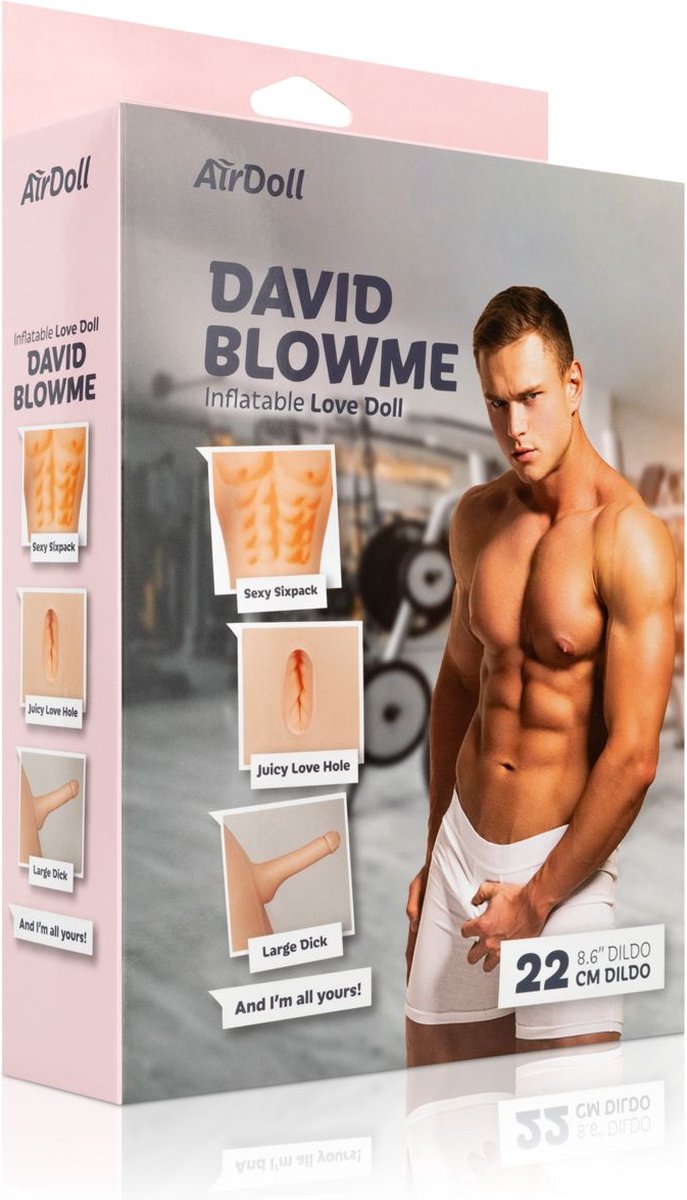 Goedkoopste AirDoll David Blowme - Seks pop - Seksspeeltjes - Sekspop voor man - Sekspop voor vrouw - Sekspop opblaasbaar - Grappige cadeaus