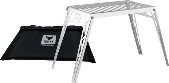 CAMPINGMOON Open Haard Camping Grill Tafel met Canvas Draagtas T-503