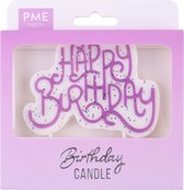 PME - Kaars Taarttopper - Pink Sparkly Birthday