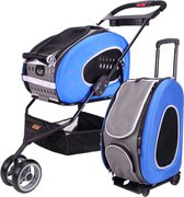 Ibiyaya Hondenbuggy - Pet - EVA - 5 in 1 stroller - Blue