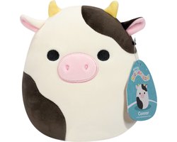 foto van Squishmallows Connor - Black and White Cow 19cm Plush