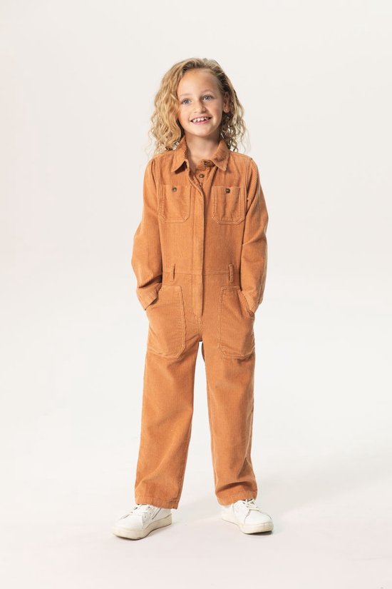 Sissy-Boy - Bruine katoenen corduroy jumpsuit