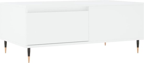 vidaXL Salontafel 90x50x36,5 cm bewerkt hout grijs sonoma
