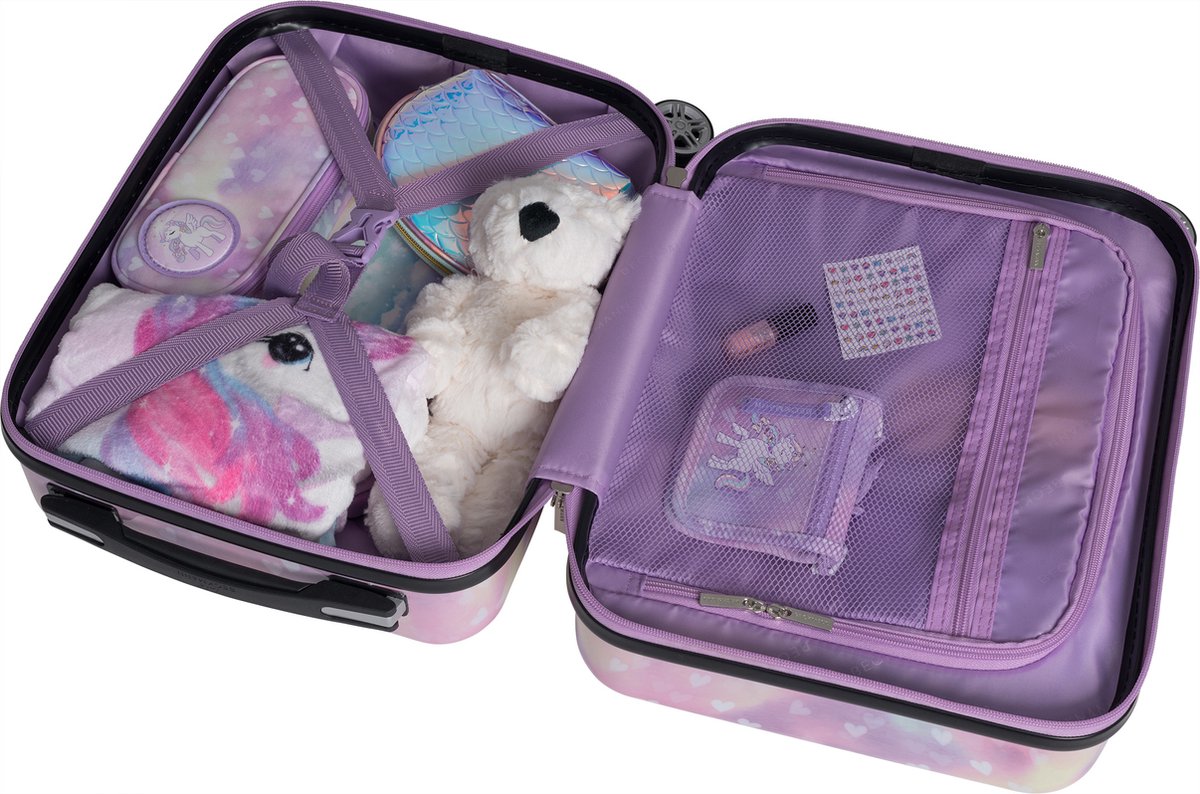 Beckmann koffer - kind - Unicorn Princess Purple - 22 liter - BE-7060060 — cadeau in Spellen & Speelgoed - foto 8