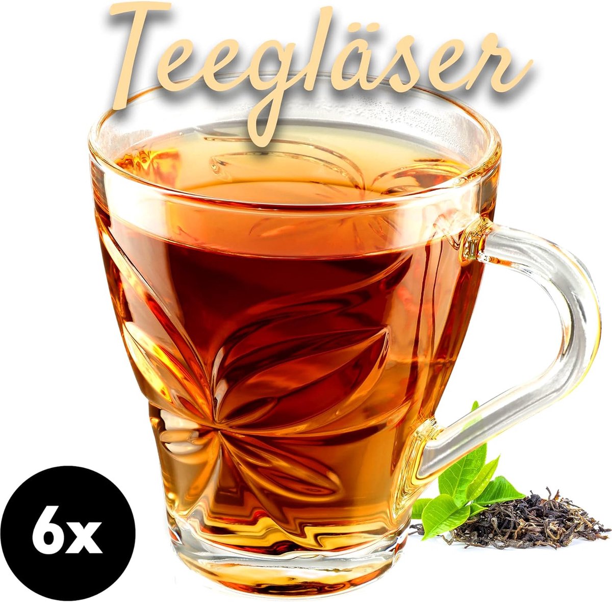 Theeglazenset – premium kwaliteit – luxe glazen koffie
