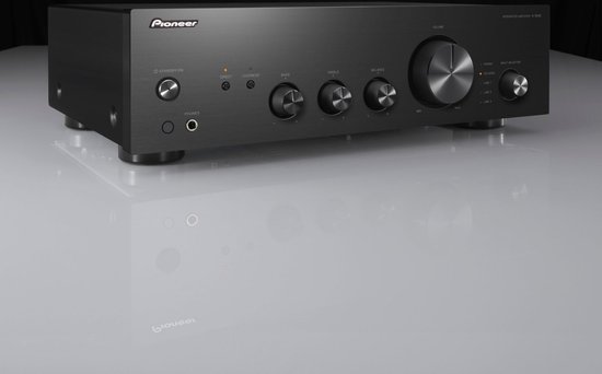 Pioneer A-10AE Black Geïntegreerde versterker | 2.0 | Tone Control | Loudness | Analoge ingangen | Phono MM | Source Direct | Hoofdtelefoonuitgang | Totaal uitgangsvermogen: 2x 50 W - Pioneer