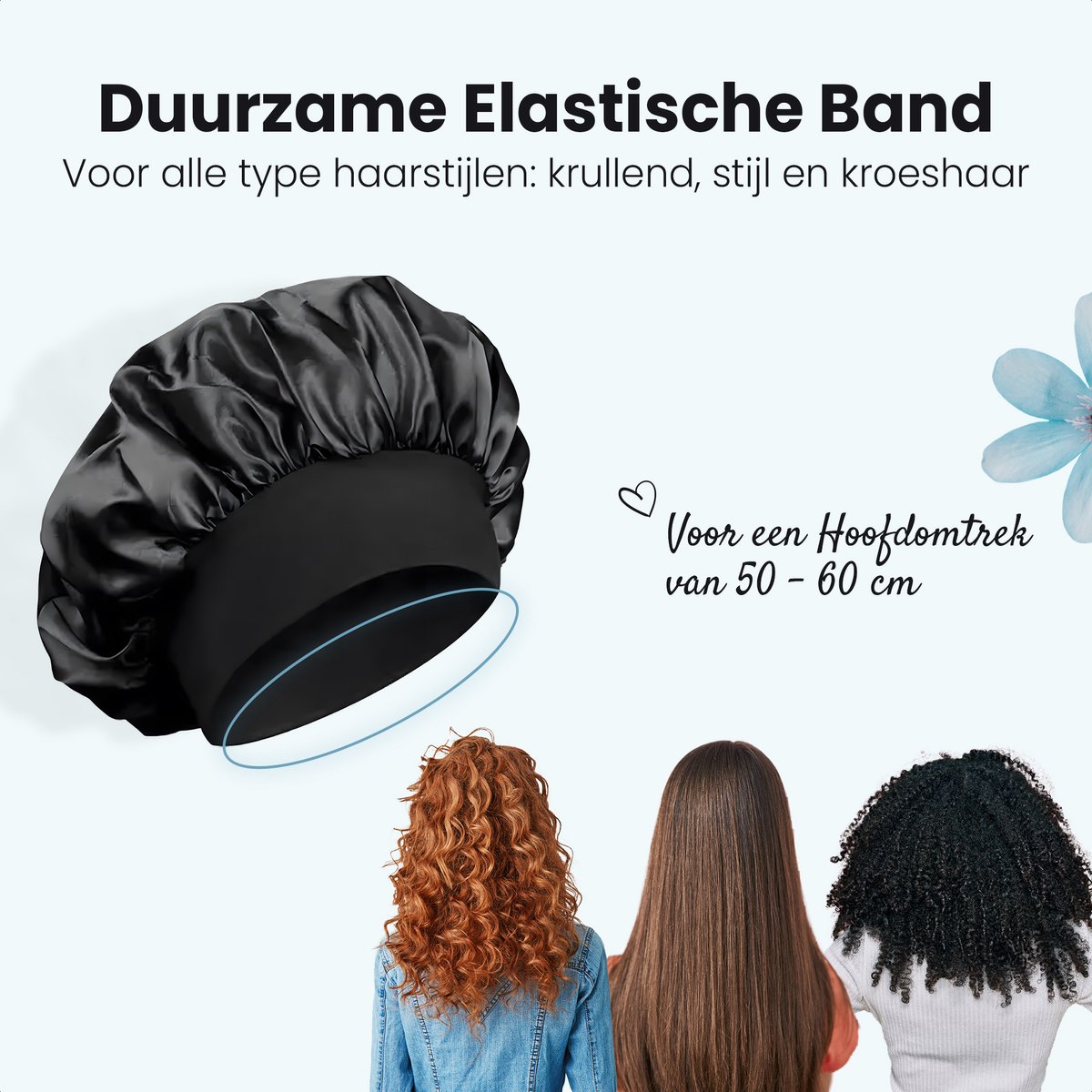 Satijnen Slaapmuts Roze van VATESI — cadeau in Verzorging - foto 2