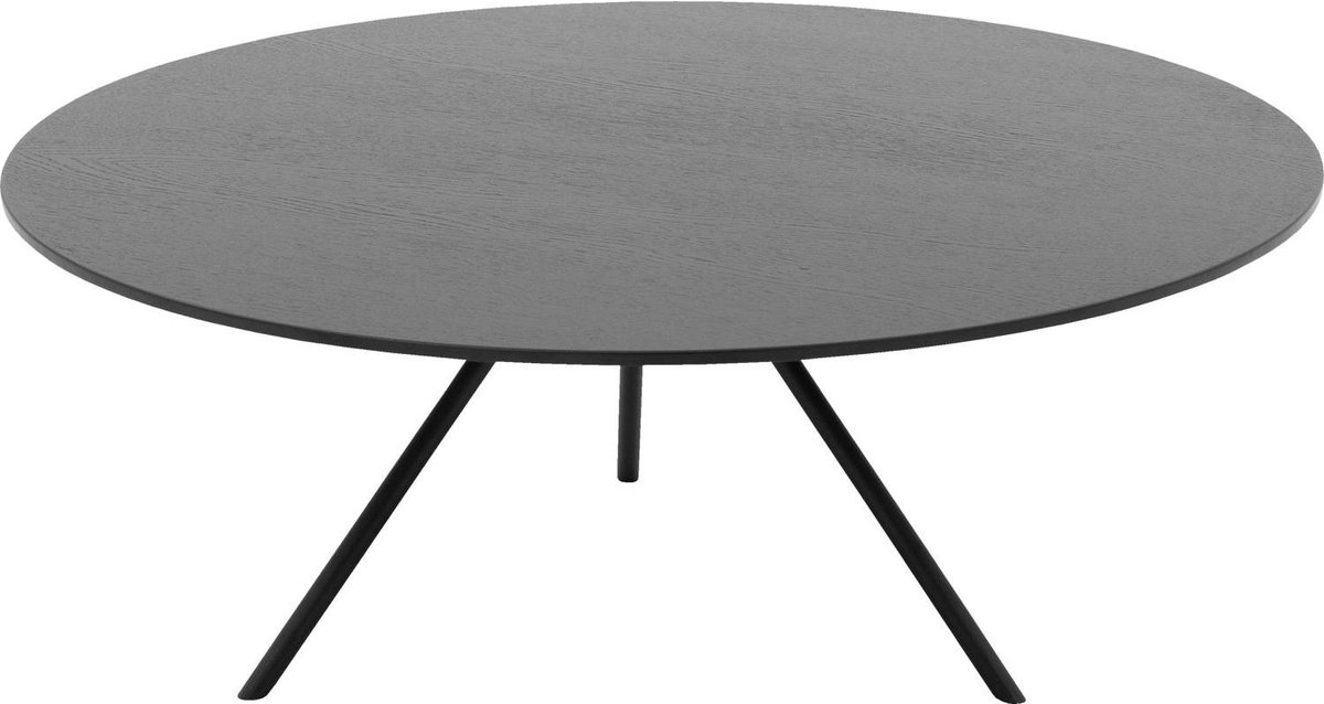 Goossens Bo Salontafel - Hout - 80 x 31 x 80 cm - Rond