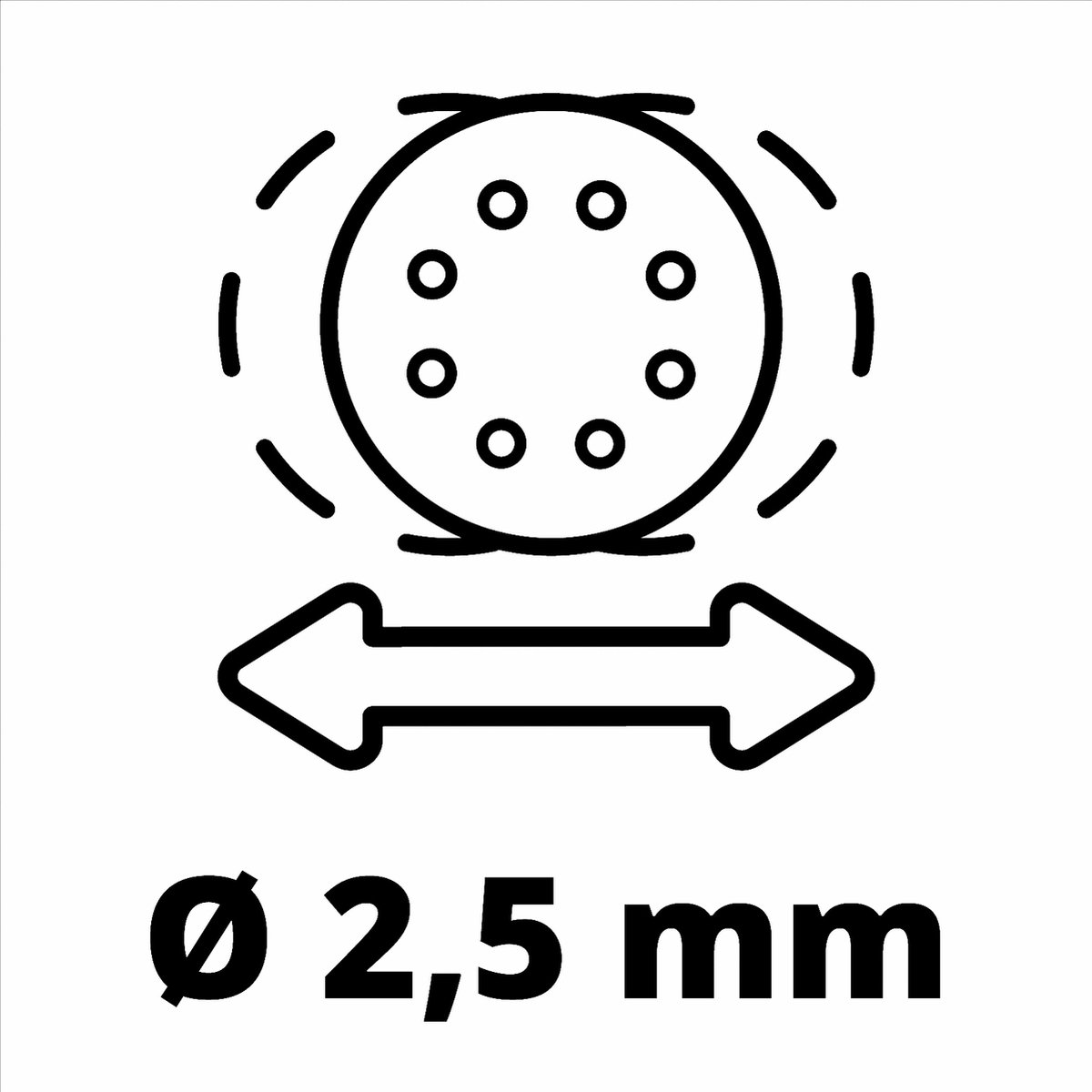 Einhell Elektrische Excentrische Schuurmachine TC-RS 425 E - 425 W - Schuuroppervlak: Ø 125 mm - Elektronische snelheidsregeling - Incl. 3x schuurvellen – foto 7