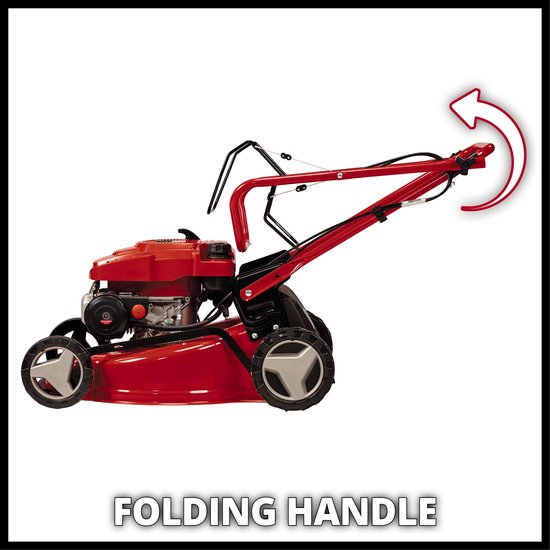 Einhell Benzine Grasmaaier GC-PM 46/5 S - 132 cm³ - 2 kW - 4-takt - Maaibreedte: 46 cm - Aanbevolen gazonoppervlakte: tot 1400 m² - 65 L opvangbak - Maaihoogte: 25-80 mm — afbeelding 3
