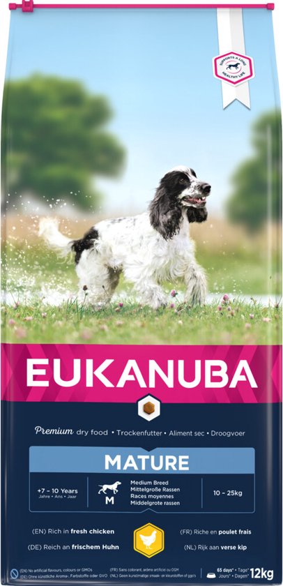 Eukanuba - Honden Droogvoer - Hond - Euk Dog Thriving Mature Medium Breed 12kg - 1st