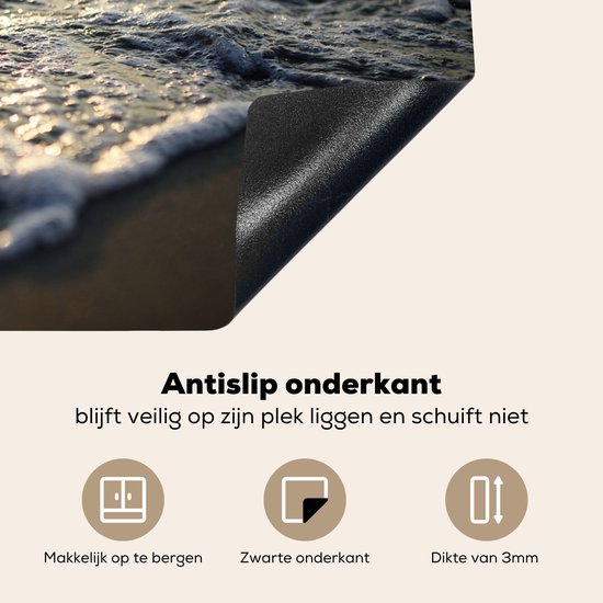 KitchenYeah® Inductie beschermer 77x51 cm - Zee - Zon - Strand - Kookplaataccessoires - Afdekplaat voor kookplaat - Inductiebeschermer - Inductiemat - Inductieplaat mat