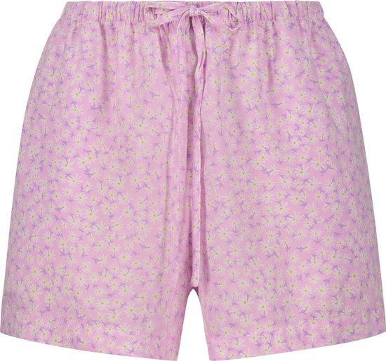 Hunkemöller Dames Nachtmode Pyjama shorts - Roze - maat L - Hunkemöller