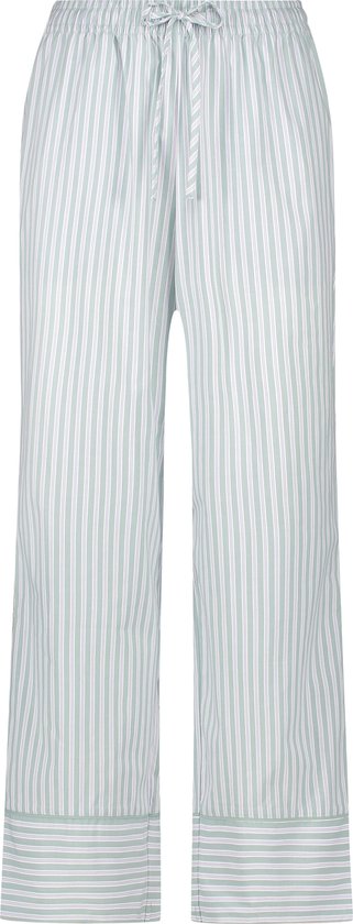 Hunkemöller Dames Nachtmode Pyjama broek Stripy - Groen - maat M