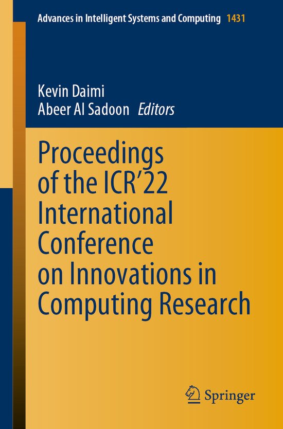 Advances in Intelligent Systems and Computing1431- Proceedin ... - cover