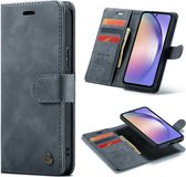 Casemania Hoesje Geschikt voor Samsung Galaxy A55 - Shadow Gray - 2 in 1 Magnetic Book Case