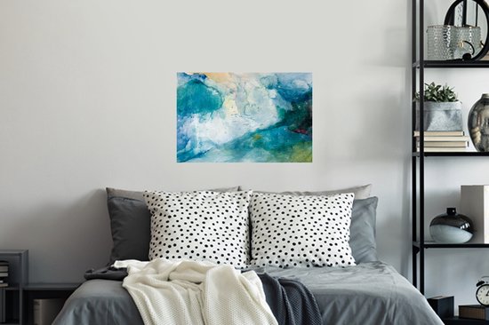 Stickers muraux - Mer - Storm - Aquarelle - 60x40 cm - Feuille adhésive