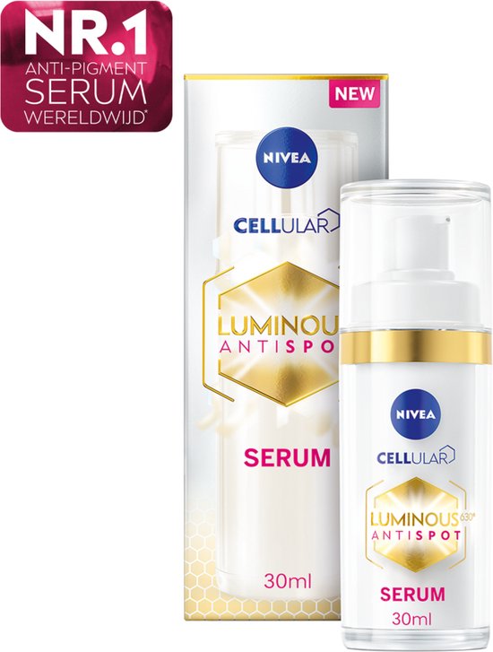 NIVEA Cellular Luminous Anti-Pigment Serum Gezicht - Gezichtsserum voor alle huidtypen - LUMINOUS630® - 30 ml - NIVEA